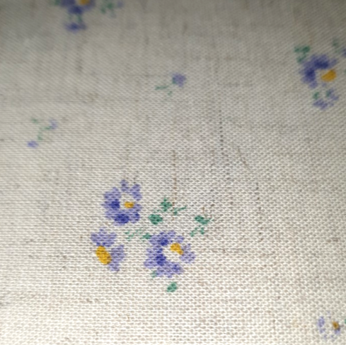 Yuwa linen/cotton mini violets *