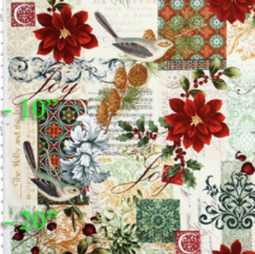 French Christmas by Michael Miller Joy Noel D#DC4951