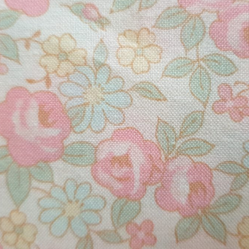 Yuwa 30's Collection Atsuko Matsuyama- pink yellow pastel floral AT816812 E