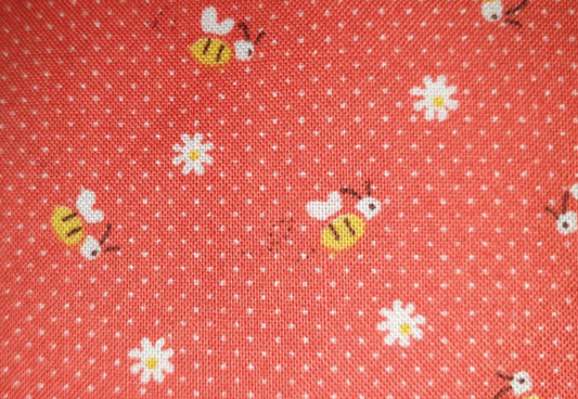 Lecien Minny Muu tiny bees on orange