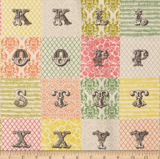 Echo Park Love Notes Letters patchwork multi 5879