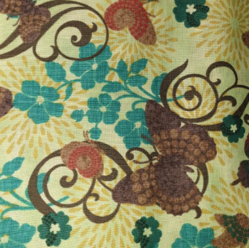 Hoffman Mercer St butterflies style E561 in green