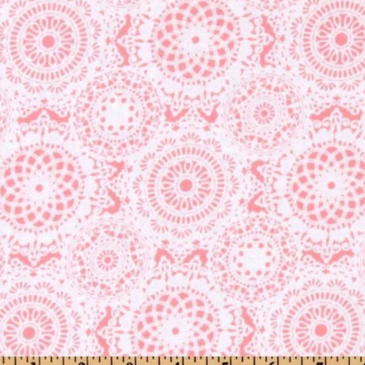 Michael Miller Doily Dance CX4605 Pink White