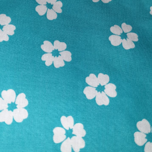Bloom by Laurie Bird aqua flowers 25820