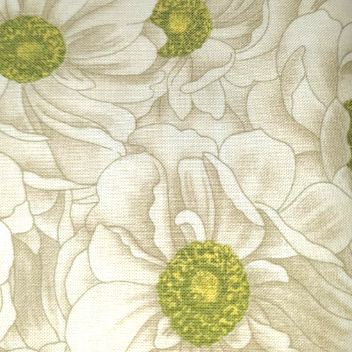 Michael Miller "White Poppy" C 1513 John Derian HALF YARD PIECE