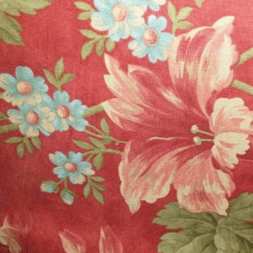 Moda - Roman Holiday by 3 Sisters 3865-12 red hibiscus (Chardonnay)