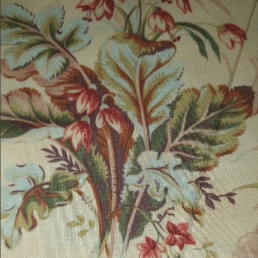 Moda - Rhubarb & Ginger by Blackbird Designs 2560 cream floral (50cm left)