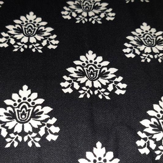 Michael Miller Mary Damask in black CX3323