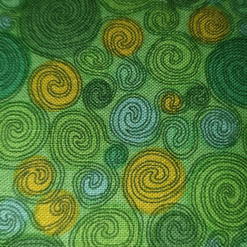 Prism by Fun Quilts Green Swirls