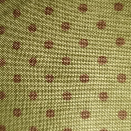 Moda - Blackbird Designs - Chelsea - Dots - Sage with Brown Pin Dots 2594 16 *