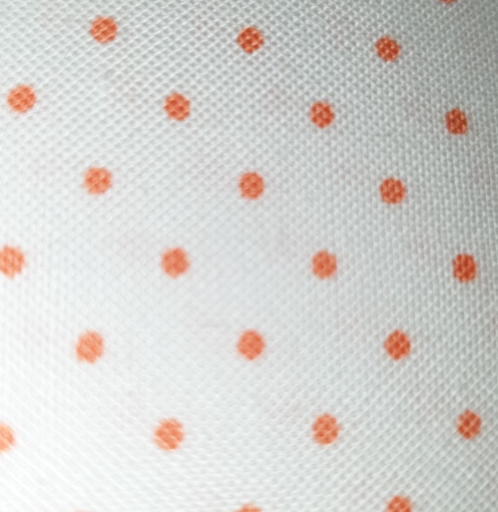 Moda Essential Dots 8654 67 white with tangerine dot *