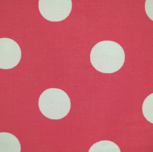 Large white dot on watermelon pink spot
