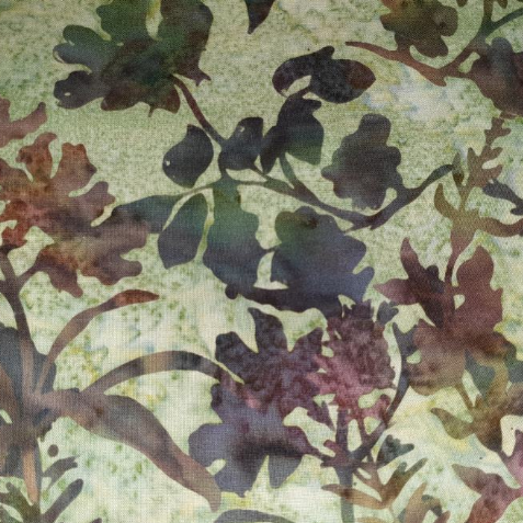 Batik - foliage in earth