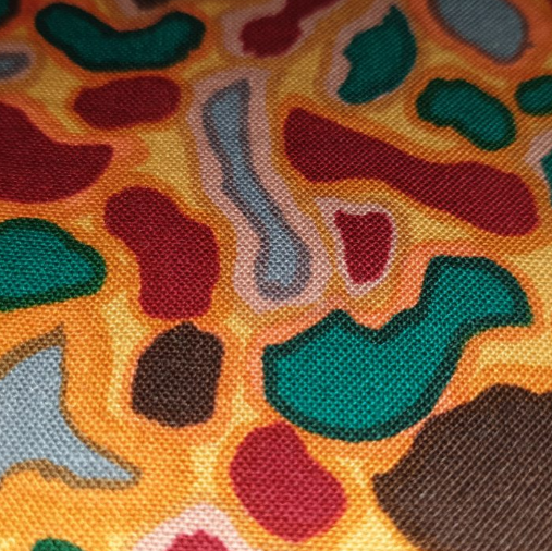 Kaffe Fassett camoflage ochre GP44 (92cm left)