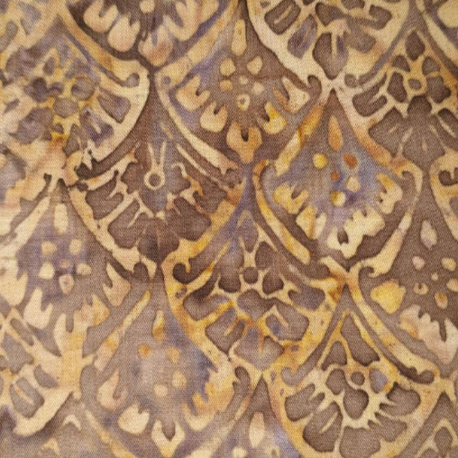 Batik - Scales in coffee brown