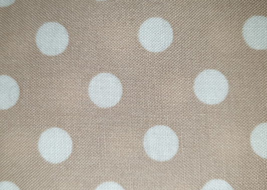 New Heirlooms - Max New - POLKA DOT - Taupe on white