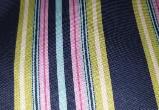 Amy Butler - Charm - Awning stripe navy pink