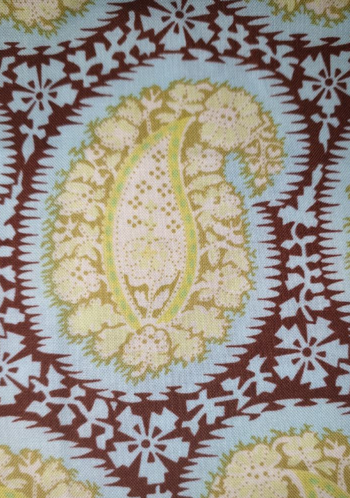 Amy Butler - Belle - Henna Paisley - Okra AB04 1.25m left