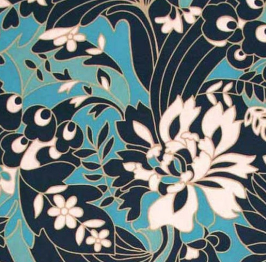 Amy Butler - Daisy Chain - Wild Flowers - Navy AB34
