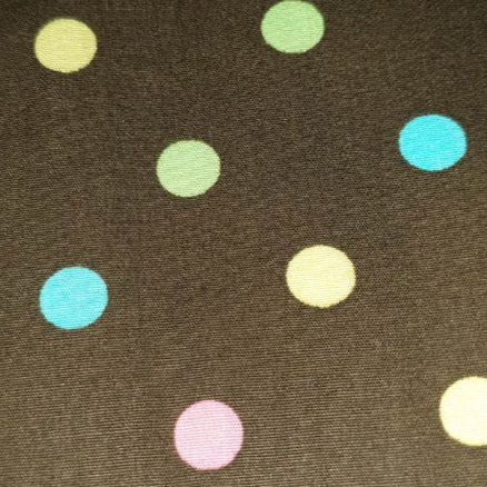 Robert Kaufman - Pimatex Basics D# BKT6001 multicolored spots on dark brown