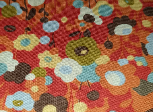 Momo - Wonderland - flowers tangerine 32103-14 Tweedle Dee Tomato