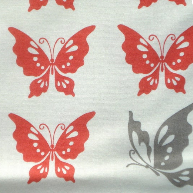 Momo - Wonderland - Butterflies red 32105-13 Metamorphosis Tomato