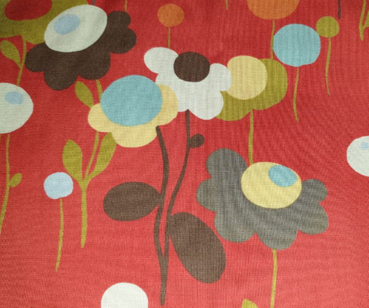 Momo - Wonderland - flowers red 32102-14 Tweedle Dum Tomato