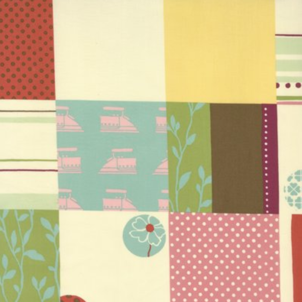 Momo - Wonderland - square panels 32101-12 Mad Hatter Jam