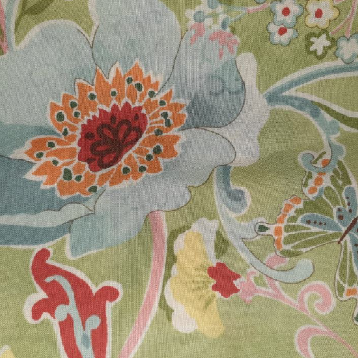 Moda - Chez Moi Seaweed floral (POSH)  Green 15880 12