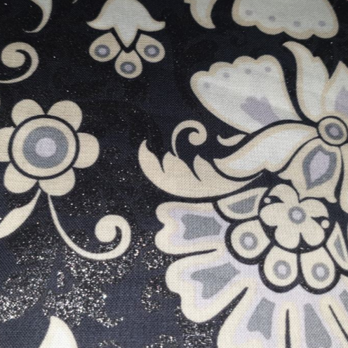 Lost & Found by Jen Allyson for My Mind's Eye C2600 black glitter floral