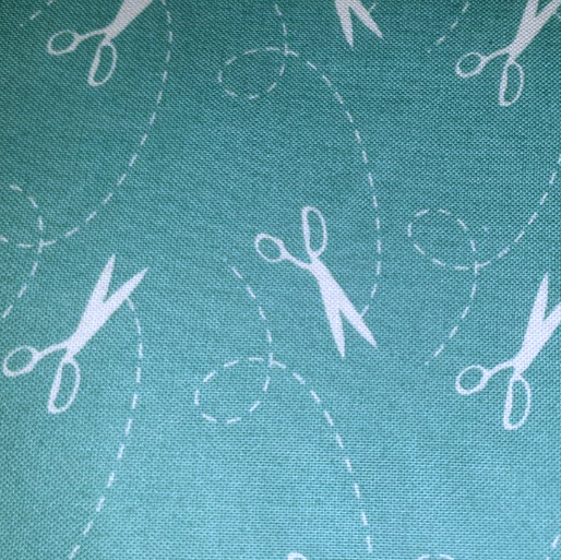 Cosmo Cricket - Tailor Made - Scissors - Teal P0260 5157