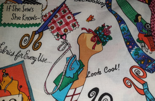 If She Sews She Knows - Michael Miller Fabric