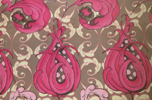 Tina Givens - Treetop Fancy - Sunset Verandah - Raspberry TG47 (1.8m left)