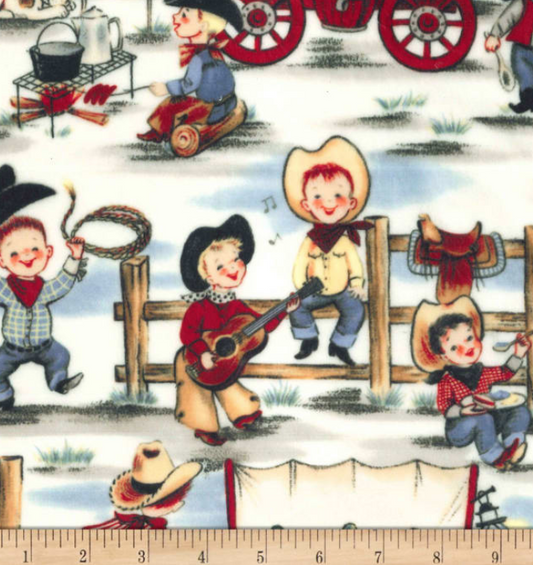 Michael Miller - Lil Cowpokes C-248 (5 half yards left) Cowboy