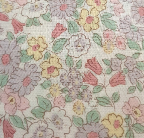 Yuwa - Angel Cheek White floral lawn 316452