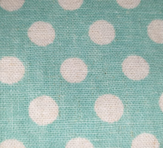 YUWA - 448188/K - Aqua Linen/Cotton Spot (130cm wide)