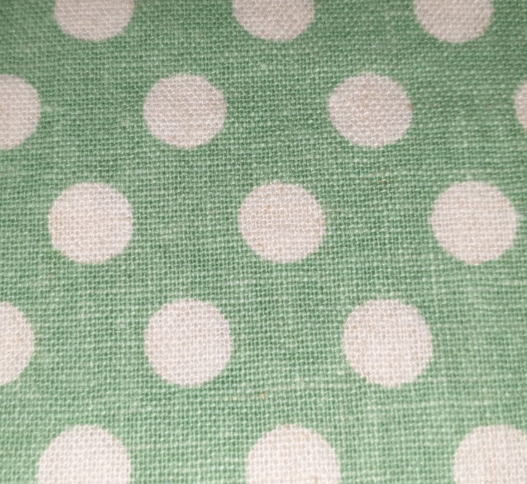 YUWA - 448188/F - Green Spot Linen/Cotton (130cm wide)