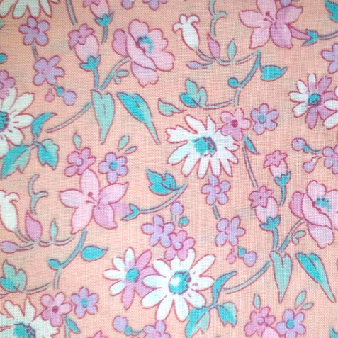 Yuwa - Angel Cheek Peach floral lawn 314652