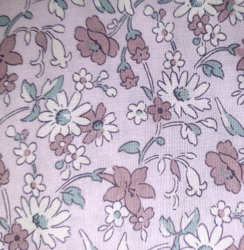 Yuwa - Angel Cheek Mauve Floral Lawn 314652 C