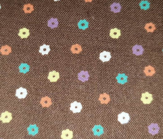 Lecien Minny Muu tiny flowers chocolate 3690