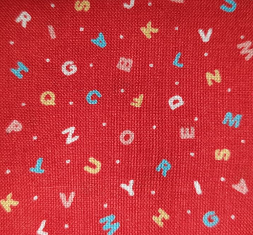 Lecien Minny Muu Collection Alphabet in red