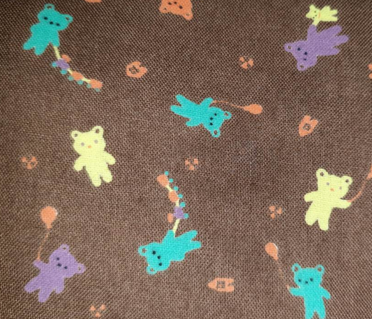 Lecien Minny Muu tiny bears in chocolate 3685