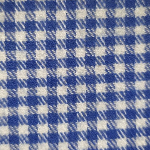 Flannel in Royal Blue Gingham Check *