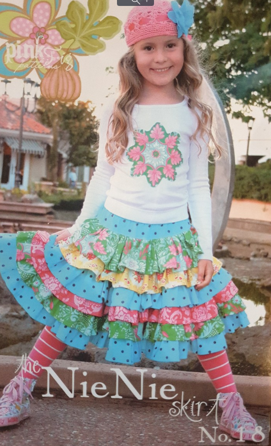 the Nie Nie skirt No. 18 (pink fig patterns)