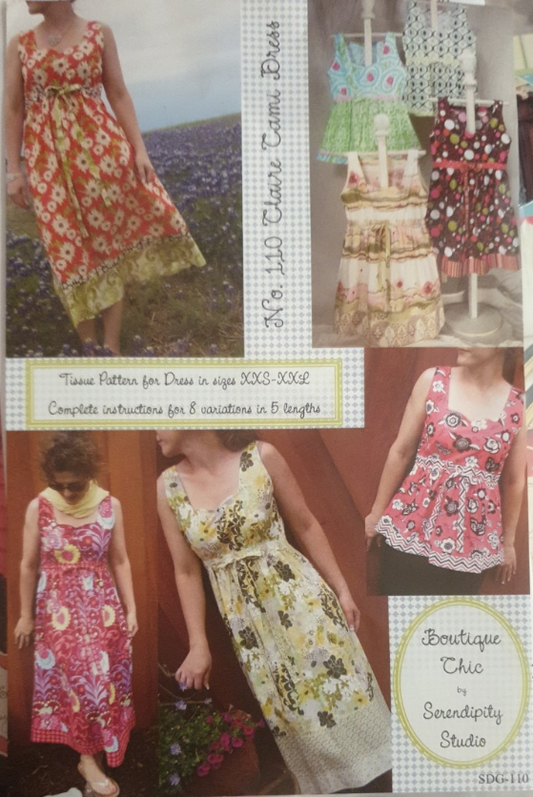 Claire Cami Dress No. 110 by Serendipity Studio SDG-110