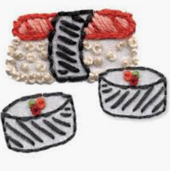 Sushi Bar iron-on embroidery pattern by Sublime Stitching