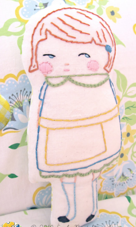 The Black Apple iron-on embroidery pattern by Sublime Stitching