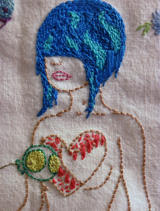 Tara McPherson iron-on embroidery pattern by Sublime Stitching