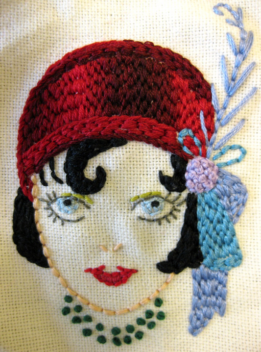 Roaring Twenties iron-on embroidery pattern by Sublime Stitching