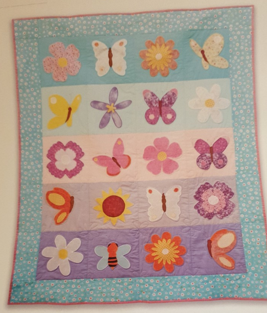 Butterfly Garden Quilt Pattern by Curious Quilts